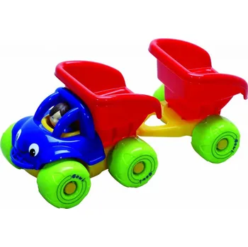autíčko Gowi Mini Truck sklápěč s přívěsem Gowi