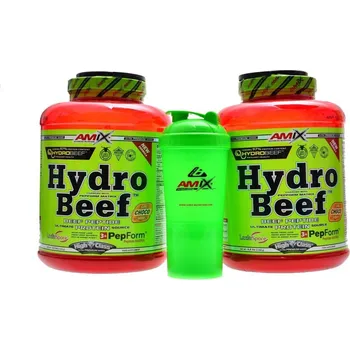 Fitness Amix Hydrobeef peptide protein 2000g + 2000g - čokoláda-arašídy-karamel