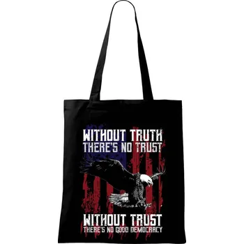 Eagle democracy - Taška bavlněná - 42 x 38 cm ( Černá )