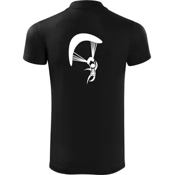 Pánská košile Paragliding panáček ikona - Polokošile Victory sportovní (dresovina) - XL ( Černá )