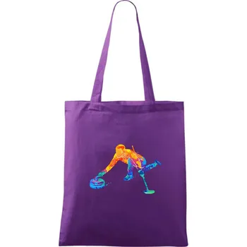 Curling splash - Taška bavlněná - 42 x 38 cm ( Fialová )