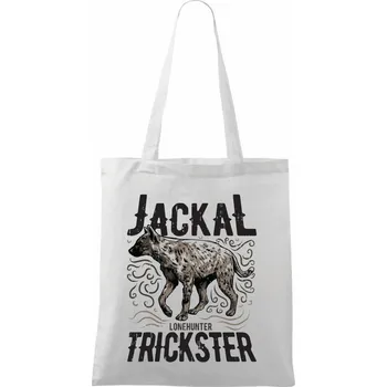 Hyena jackal trickster - Taška bavlněná - 42 x 38 cm ( Bílá )