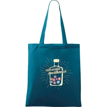 Zatracená švestkovice - Taška bavlněná - 42 x 38 cm ( Petrolejová )