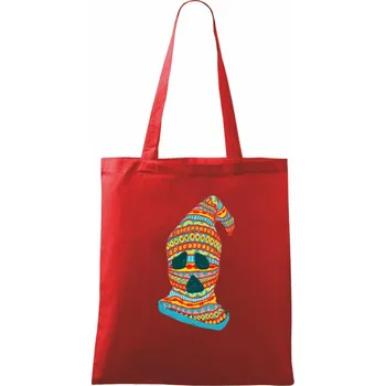 Nákupní taška Ghost thief - Taška bavlněná - 42 x 38 cm ( Červená )