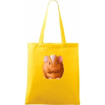 Morče - kreslené zepředu - Taška bavlněná - 42 x 38 cm ( Žlutá )