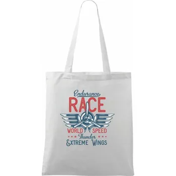 Nákupní taška Endurance race Extreme Wings - Taška bavlněná - 42 x 38 cm ( Bílá )