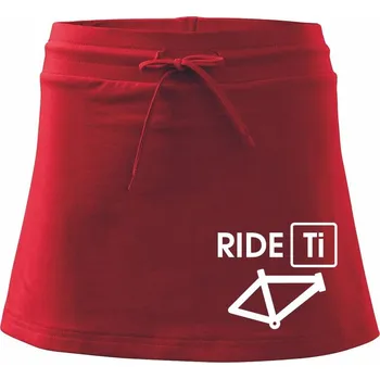 Dámská sukně Ride Ti - Sportovní sukně - two in one - L ( Červená )