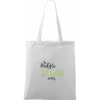 Hrdý vegan - Taška bavlněná - 42 x 38 cm ( Bílá )