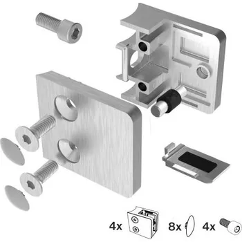 Zábradlí Držák skla, zábradlí, A/23KP-042-set4