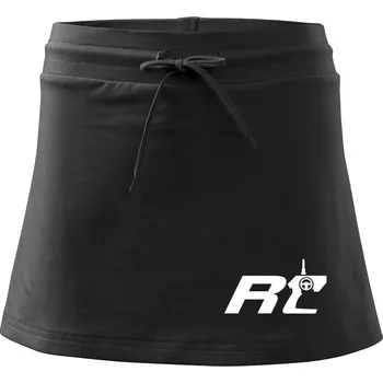 Dámská sukně RC nápis ovladač - Sportovní sukně - two in one - XL ( Černá )