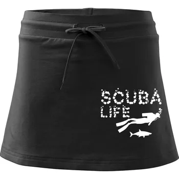 Dámská sukně Scuba life - Sportovní sukně - two in one - M ( Černá )
