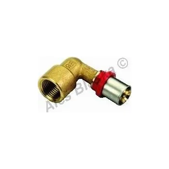 Fitinka TIEMME - Itálie | Lisovací koleno vnitřní závit, PRESS (pro PEX-AL, plastohliníkové trubky) - 16x1/2" TM1655