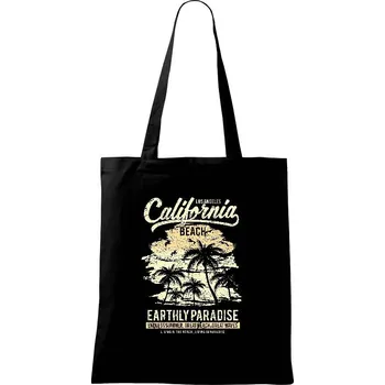 California Beach - Taška bavlněná - 42 x 38 cm ( Černá )