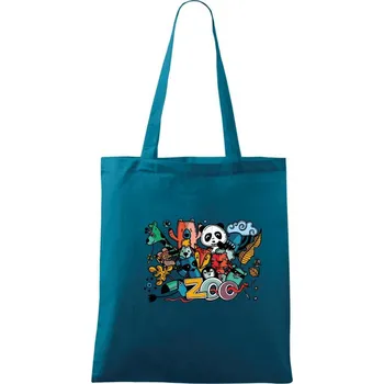 Zoo triko - Taška bavlněná - 42 x 38 cm ( Petrolejová )