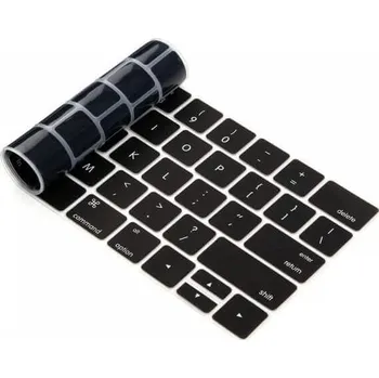Silikonový ochranný obal na klávesnici US verze pro Apple MacBook Pro 14" (2021, M1) - černý