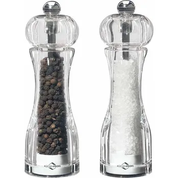 Mlýnek na koření Sada mlýnků na pepř a sůl TORONTO 14 cm - Küchenprofi (TORONTO set akrylových mlýnků 14 cm - Küchenprofi)