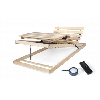 Postelový rošt MASIV FLEX UP MOT- DPV, bezdrátový motorový masivní výklopný laťkový rošt 140 x 200 cm ATYPICKÝ ROZMĚR