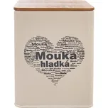 Plechová dóza SRDCE na hladkou mouku