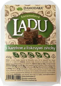 Bonbon Damodara Ladu karamelové s karobem a lískovými ořechy 450 g