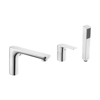 Vodovodní baterie Besco Doky 3-otvorový vanový komplet, chrom