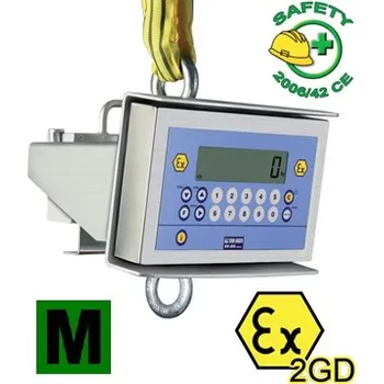 Průmyslová váha jeřábová váha MCWX2GD600M do 600kg (Ex jeřábová váha DINI ARGEO, EU ověření)