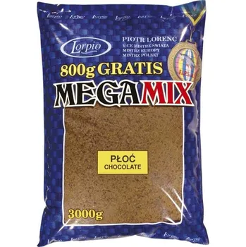 Vnadící směs Lorpio Mega Mix 3kg Plotice černá - Čokoláda