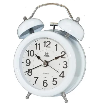 Budík PEARL Retro budík plechový bílý G-154 Skladem v ČR