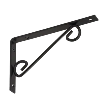 Konzole dekorativní jednoduchá černá 200 x 125 mm, WOP200C