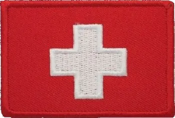 Nášivka Navys Vlajka Švýcarsko 6,5 x 4,5 cm