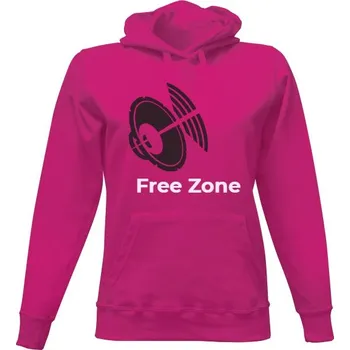 Dámská mikina Dámská mikina s kapucí s potiskem Free Zone dámské