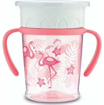 Canpol babies Hrneček 360 Jungle 270 ml růžový