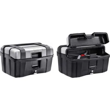 Motodoplněk TRK 46 PACK2 sada 2 kufrů GIVI TRK 46N Trekker černý s hliníkovým víkem (Monokey) se stejným zámkem