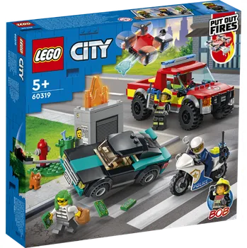 Stavebnice LEGO LEGO City 60319 Hasiči a policejní honička