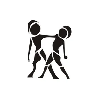 Samolepící dekorace Samolepka na zeď Znamení zvěrokruhu Blíženci (dekorace na zeď)