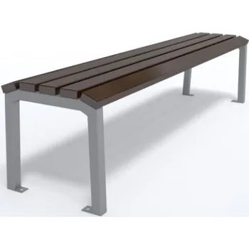 Zahradní lavice HTI Lavička Marco II KA-K1129 Délka latí: 1500 mm, Typ ukotvení: dlouhé (k zabetonování), Barva konstrukce: šedá komaxit (RAL 7016)