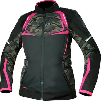 Moto bunda Dámská bunda na moto Nazran Thron Tech-Air black/pink/camo vel. M