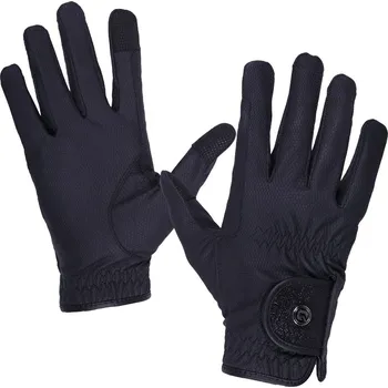 Jezdecké rukavice QHP Rukavice Glitz QHP, černé XS