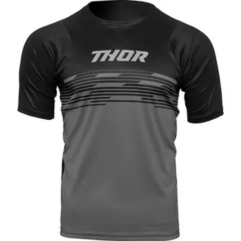 Moto dres Dres Thor Assist Shiver MTB dres krátký rukáv black/gray vel. M