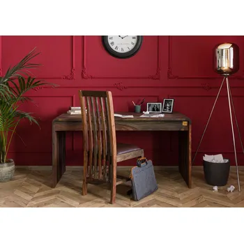 Psací stůl PLAIN SHEESHAM Psací stůl - dřevěná pracovní deska 150x70 cm, palisandr