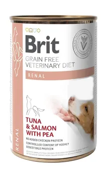 Krmivo pro psa Brit VD Dog Grain Free Renal Tuna/Salmon With Pea konzerva 400 g