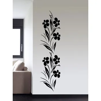 Samolepící dekorace Samolepka na zeď Rozkvetlé luční kvítí 2 (dekorace na zeď)