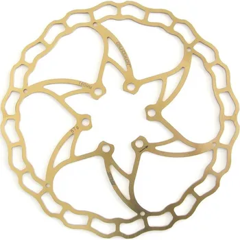 Brzda na kolo Kotouč 160mm 6 děr IS Superlight 67g IRIS Ti gold Quaxar