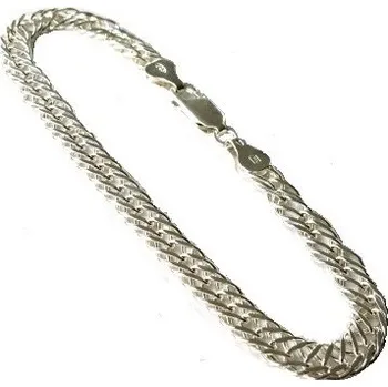 Náramek Stříbrný náramek 6mm 6,75g 21cm Stříbro 925/1000