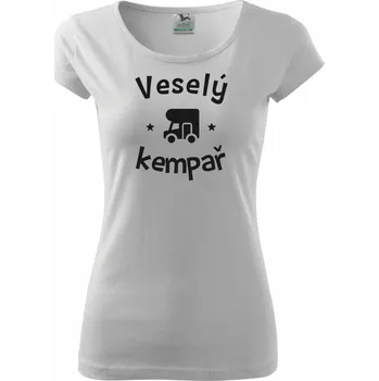Dámské tričko Veselý kempař - Dámské triko Pure - XS ( Bílá )
