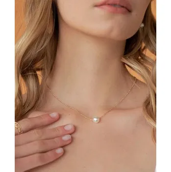 Náhrdelník řetízek s perlou