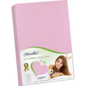 Prostěradlo Prostěradlo jersey - růžová - 120x200 cm