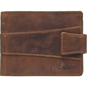 Peněženka Pánská hnědá kožená peněženka - LAGEN (Pánská kožená peněženka LAGEN)