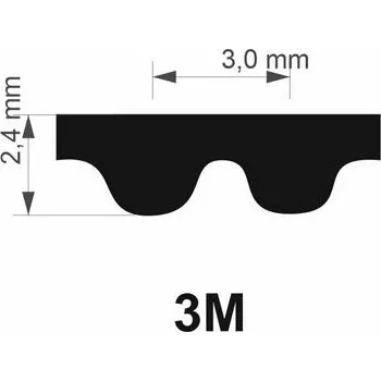 Strongbelt STRONGBELT 384 3M HTD ozubený řemen neoprenový