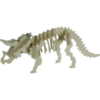 3D puzzle 3D dřevěné puzzle dinosaurus Triceratopos