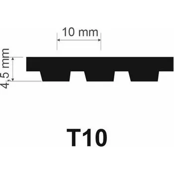 Megadyne T10-1390 ozubený řemen polyuretanový